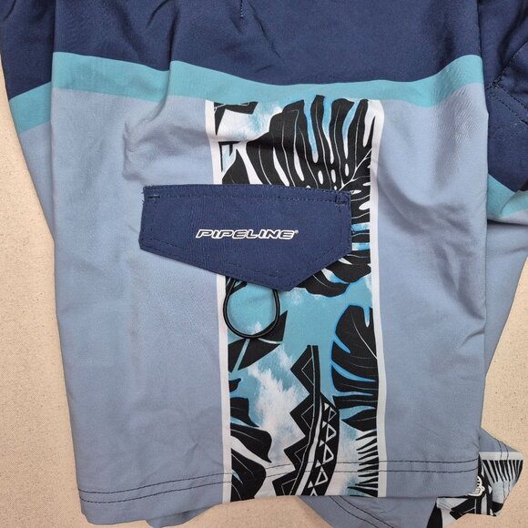 Pipeline Men's Blue Swim Suit Trunks Sz 38 2XL NEW WITH TAGS!!! - Picture 3 of 5